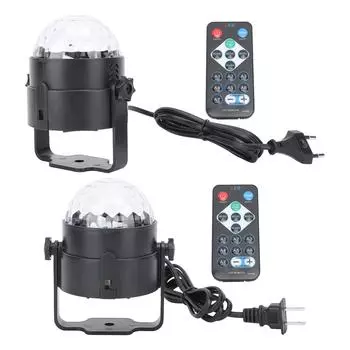 Светодиодный светильник для вечеринок с дистанционным управлением, вращающийся шар RGB-цветной, для украшения сцены KTV Dance 100 US Plug