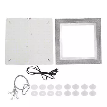 Светодиодный светильник для выращивания растений 256 светодиодов 4000K Белый Красный Светильник для выращивания растений в помещении с отражателем и сте