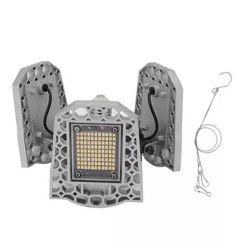 Светодиодный светильник для выращивания растений 297 светодиодов, складной, с тремя листьями, для выращивания комнатных растений в теплице, суккулентов