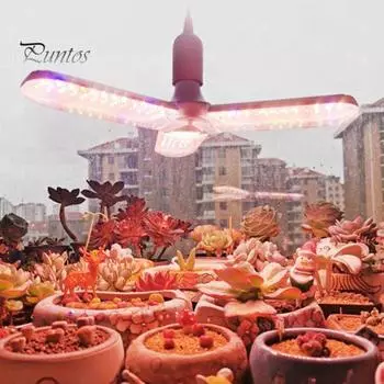 Светодиодный светильник для выращивания растений, складная конструкция, регулируемая на 90 градусов универсальная головка лампы E27, светильник для выращивания растений, лампа полного спектра 20W