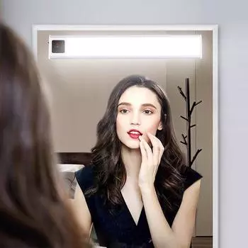Светодиодный светильник для зеркала для макияжа, умная лампа с датчиком взмаха руки, USB перезаряжаемые настенные светильники, барные светильники для туалетного столика, внутреннее освещение, настольная лампа 20CM