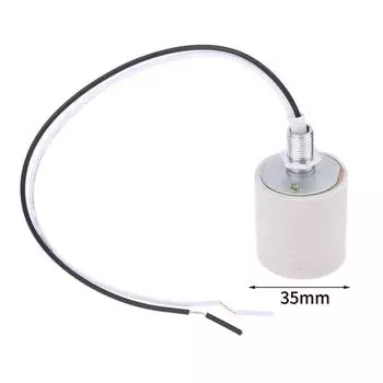 Светодиодный светильник Керамический винт Термостойкий адаптер для домашнего использования Круглый патрон для цоколя лампы E14 Патрон лампы E27 с кабелем E27