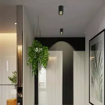 Светодиодный светильник поверхностного монтажа с GU10 светодиодной лампой 7 Вт 5 Вт светодиодные точечные светильники сменные потолочные светильники для коридора гостиной спальни