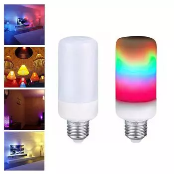 Светодиодный светильник Ranibow E27 E14 B22, лампы с эффектом пламени, 3 Вт, 5 Вт, 7 Вт переменного тока, 85-265 В, домашний декор E14 3W