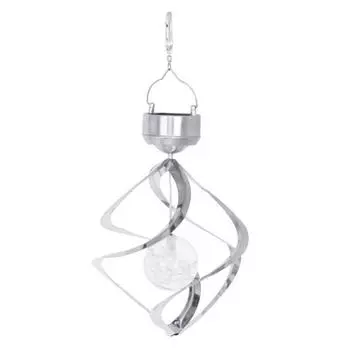 Светодиодный светильник с изменяющимся цветом на солнечной батарее, водонепроницаемый, с подвесными колокольчиками, лампа для наружного украшения