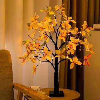 Светодиодный светильник Tree Sheap, атмосферная лампа, гостиная, спальня, магазин, украшение Green теплый белый