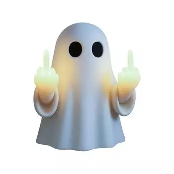 Светодиодный светильник в виде среднего пальца, Забавная статуэтка, Грубое украшение в виде среднего пальца, Жуткий неоновый милый для дома, Подарки-приколы One Size