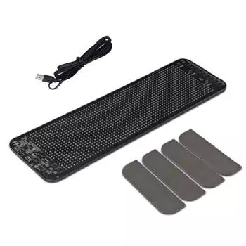 Светодиодный световой знак 64x20 с точечной матрицей, гибкий программируемый, управление через мобильное приложение, настраиваемый текстовый знак