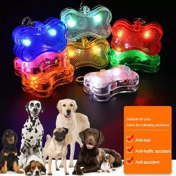 Светодиодный светящийся подвесной светильник для домашних животных, водонепроницаемый рюкзак, велосипед, бег, предупреждающие лампы с крючком для подвешивания, ночник для собак, предупреждающий о ночной прогулке синий