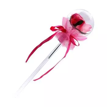 Светодиодный светящийся шар Букет роз Гелиевый прозрачный букет роз Ручка светодиодный шар с палочками Свадьба День рождения Декор вечеринки