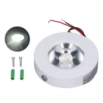 Светодиодный точечный светильник COB мощностью 3 Вт, высокотемпературная краска, сверхтонкий светодиодный встраиваемый потолочный светильник 85?265В