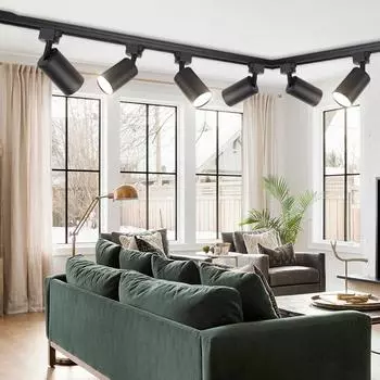 Светодиодный трековый светильник сменный GU10 лампа трековый светильник 110v 220v для магазина одежды кухни гостиной декор точечного освещения Neutral White 002 белый