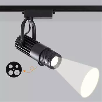 Светодиодный трековый светильник современный алюминиевый 5 Вт 7 Вт 10 Вт 15 Вт 20 Вт регулируемый точечный светильник на рельсе гостиная потолочный светильник освещение 110 В 220 В Warm White