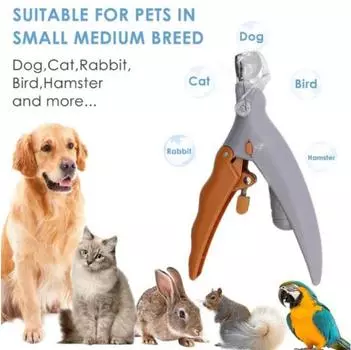 Светодиодный триммер для ногтей для домашних животных, уход за домашними животными, кусачки для когтей для собак, шлифовальные станки для кошек и собак белый