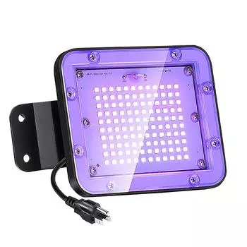 Светодиодный УФ-черный светильник IP66, водонепроницаемый, черный прожектор, уличный прожектор, включаемый в розетку, вечернее сценическое освещение, светящийся в темноте неоновый светильник