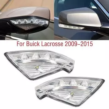 Светодиодный указатель поворота боковой двери автомобиля для Buick Lacrosse 2009 2010 2011 2012 2013 2014 2015 Индикаторная лампа зеркала заднего вида 1pc left