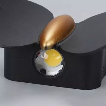 Светодиодный уличный декоративный садовый настенный светильник, настенный светильник в виде бабочки для террасы, загородные фасадные светильники IP65, декоративные настенные светильники Natural light