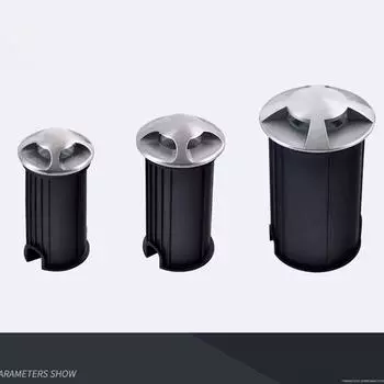 Светодиодный уличный напольный светильник, встроенный в землю, водонепроницаемый прожектор, боковое свечение, встроенный светильник для сада, двора, лестницы, ступенчатая подсветка AC85-265V Warm white