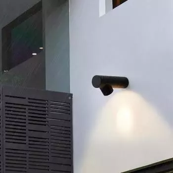 Светодиодный уличный настенный светильник, круглый настенный светильник, современный водонепроницаемый IP65, настенный светильник для крыльца, сада, наружное освещение, украшение для крыльца, светильники для крыльца Warm White Light