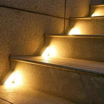Светодиодный уличный солнечный светильник Водонепроницаемый солнечный светильник для лестницы Освещение для садовых ступеней, балконов, ограждений, украшение двора, солнечные светильники Warm White