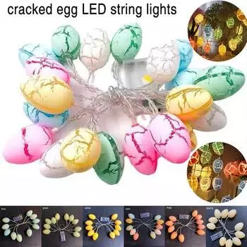 Светодиодный уличный светильник, гирлянда для праздника, Пасхи, Рождественской вечеринки, водонепроницаемые гирлянды, садовая гирлянда 1 meter 10 lights-Battery разноцветный