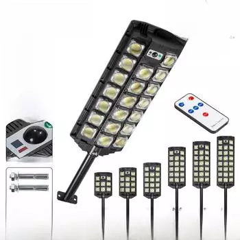 «Светодиодный уличный светильник на солнечных батареях с мощным трехрядным освещением для использования на улице и в саду»