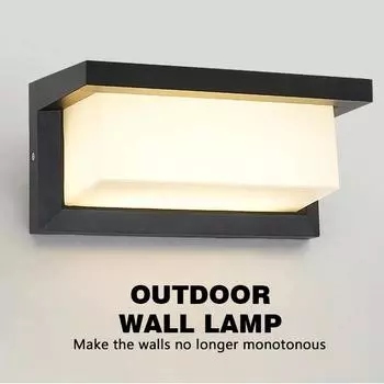 Светодиодный уличный водонепроницаемый настенный светильник 15 Вт с радарным датчиком для спальни, гостиной, крыльца, настенный светильник для сада, декоративное освещение Warm light