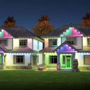 Светодиодный умный светильник для карнизов с управлением через приложение RGB, изменяемый цвет, мечтательный с режимом сцены, водонепроницаемый, сделай сам, украшение для дома, бассейна, патио 5M&EU Plug