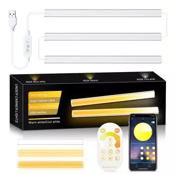 Светодиодный умный светильник для шкафа, ночник с датчиком движения и пультом дистанционного управления с регулировкой яркости, питание от USB для кухни, шкафа, спальни USB power supply