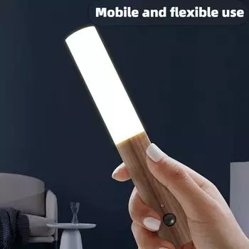 Светодиодный USB-ночник, магнитный настенный светильник, кухонный шкаф, светильник для гардероба, домашняя лестница, спальня, стол, лампа для перемещения, прикроватное освещение