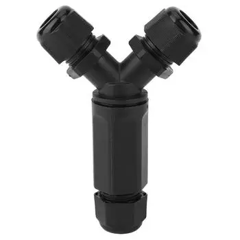 Светодиодный водонепроницаемый разъем IP68, 3-контактный, 3-контактный Y-образный разъем для электрооборудования