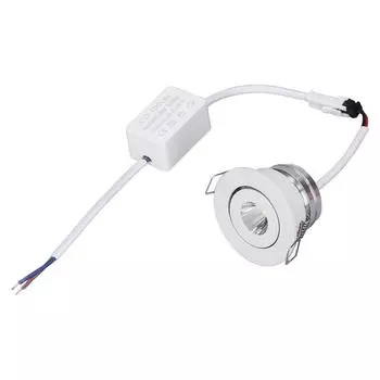 Светодиодный встраиваемый светильник Mini Регулируемый угол наклона Алюминиевый встраиваемый потолочный светильник Белый 85-265 В Обычный Ordinary Light 4000K