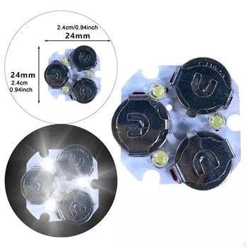 Светодиодный выключатель света Модель Робот Части Детская игрушка, лампа, модуль для сцен с фигурками белый