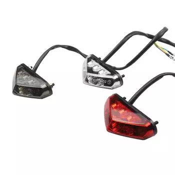 Светодиодный задний фонарь для мотоцикла, 12 В, задний стоп-сигнал для мотоцикла, квадроцикла, чоппера, скутера, круизера, мини-задний фонарь для номерного знака