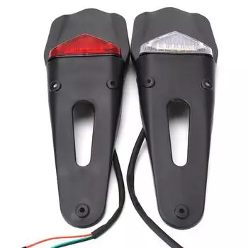 Светодиодный задний фонарь для мотоцикла, аксессуары для мотоциклов, 12 В, заднее крыло, стоп-сигнал, задний фонарь красный