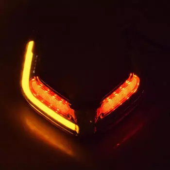 Светодиодный задний фонарь для мотоцикла, ночной предупреждающий свет, простая установка, замена запасных частей, сигнал поворота
