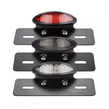 Светодиодный задний фонарь для мотоцикла, встроенный задний тормоз, стоп-сигнал, габаритный фонарь, универсальный задний фонарь для мотоцикла красный