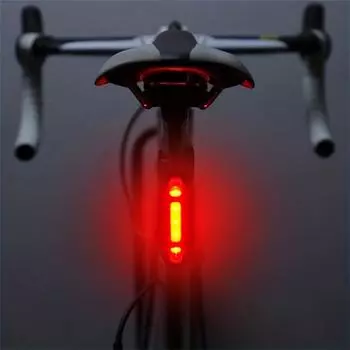 Светодиодный задний фонарь для велосипеда с зарядкой от USB - 4 режима мигания для безопасности и видимости - задний фонарь для горного и шоссейного велосипеда для езды на велосипеде и езды на велосипеде синий