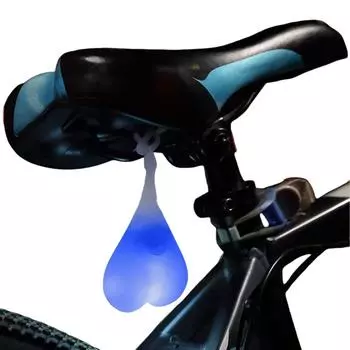 Светодиодный задний фонарь для велосипеда, задний фонарь для велосипеда, водонепроницаемый задний фонарь с 3 режимами, для электровелосипеда, мотоцикла, рюкзака One Size синий