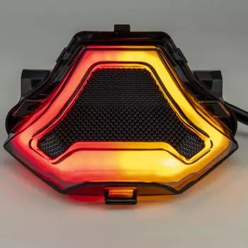 Светодиодный задний фонарь мотоцикла, стоп-сигнал, задний фонарь со светодиодными поворотниками, замена для Yamaha YZF R3 серый