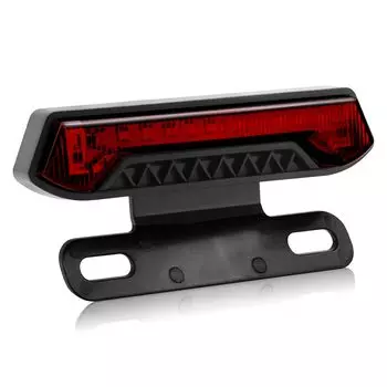 Светодиодный задний фонарь Ygmylandbb для электрического велосипеда, стоп-сигнал с остановкой, высокая яркость, энергосбережение, простая установка, 36 В, 48 В, красный, 1 шт.