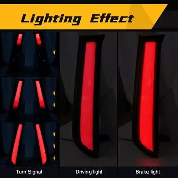 Светодиодный задний стоп-сигнал для Toyota 4 Runner 2010-2025, бампер, противотуманная фара, анимация запуска, указатель поворота, задний фонарь, багажник, задний фонарь 12 В красный