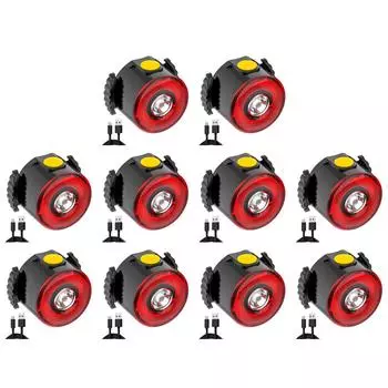 Светодиодный задний велосипедный фонарь 30 лм 250 мАч 7 режимов Micro USB перезаряжаемый водонепроницаемый