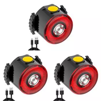 Светодиодный задний велосипедный фонарь 30 лм 250 мАч 7 режимов Micro USB перезаряжаемый водонепроницаемый