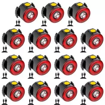 Светодиодный задний велосипедный фонарь 30 лм 250 мАч 7 режимов Micro USB перезаряжаемый водонепроницаемый