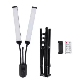 Светодиодный заполняющий светильник, складной интеллектуальный цифровой дисплей, светодиодное освещение для фотосъемки для селфи в прямом эфире Streami US Plug