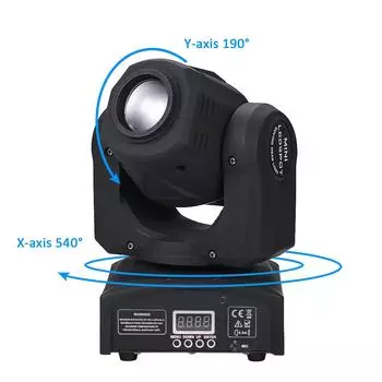 Светодиоды мощностью 90 Вт. Движущиеся сценические светильники. DMX512. Ведущий-ведомый. Звуковая активация. Автоматический запуск. 9/11 каналов. UK Plug