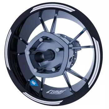 Светоотражающая белая [серая] лента с двумя полосами на ободе Полосы на колесах Наклейки Наклейка CinarExtreme