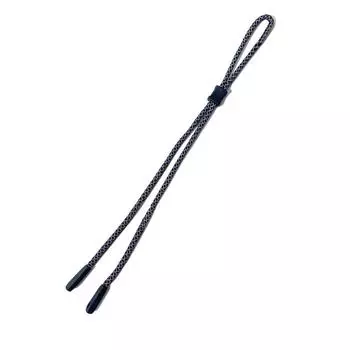 Светоотражающая цепочка для солнцезащитных очков, нескользящий шнурок-держатель для очков, ремешок для очков, для ночных пробежек и велоспорта чёрный