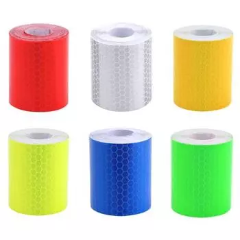 Светоотражающая клейкая лента 5x300 см, велосипедная наклейка, предупреждающая полоса безопасности синий